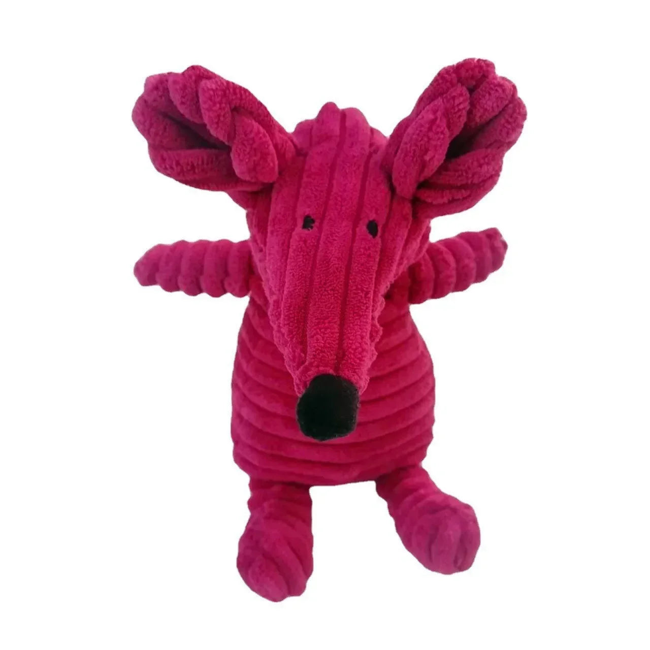 Plush Dog Toy Squeaky Bite Resistant Corduroy For All Dogs