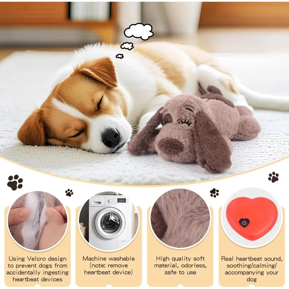 Puppy Heartbeat Toy Anxiety Relief Calming Aid For Pets