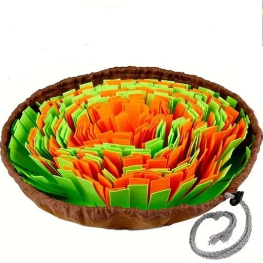 Washable Felt Dog Sniffing Pad Foldable Slow Feeding Mat Toy