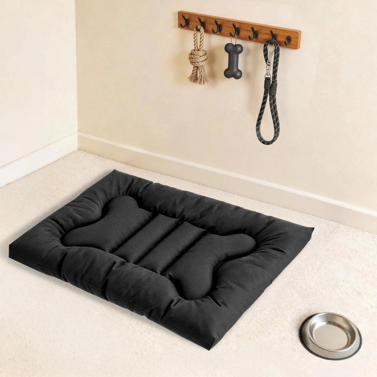 Heavy Duty Chew Proof Dog Bed Featuring Waterproof Washable Construction
