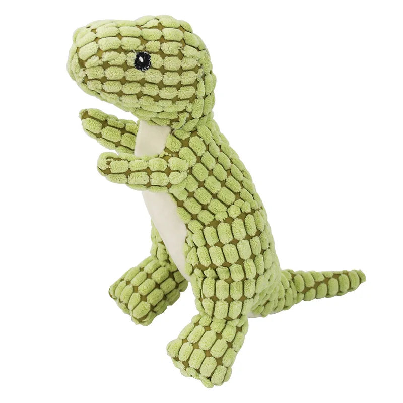 Stuffed Dinosaur Dog Chew Toy For Training And Play