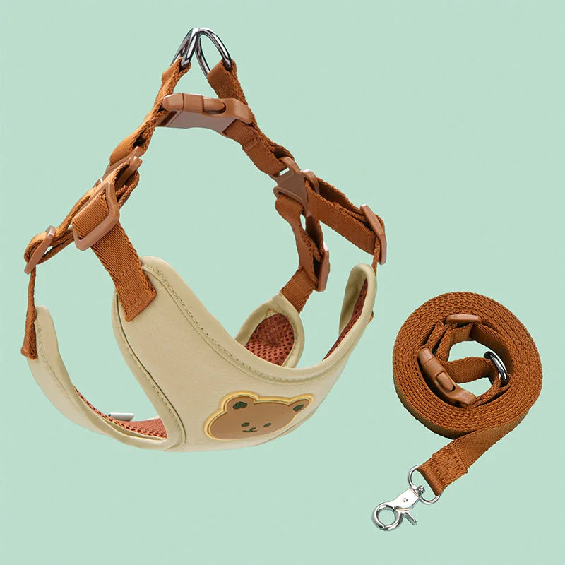 Pet Dog Harness Leash Set Breathable Vest Chest Strap Dogs
