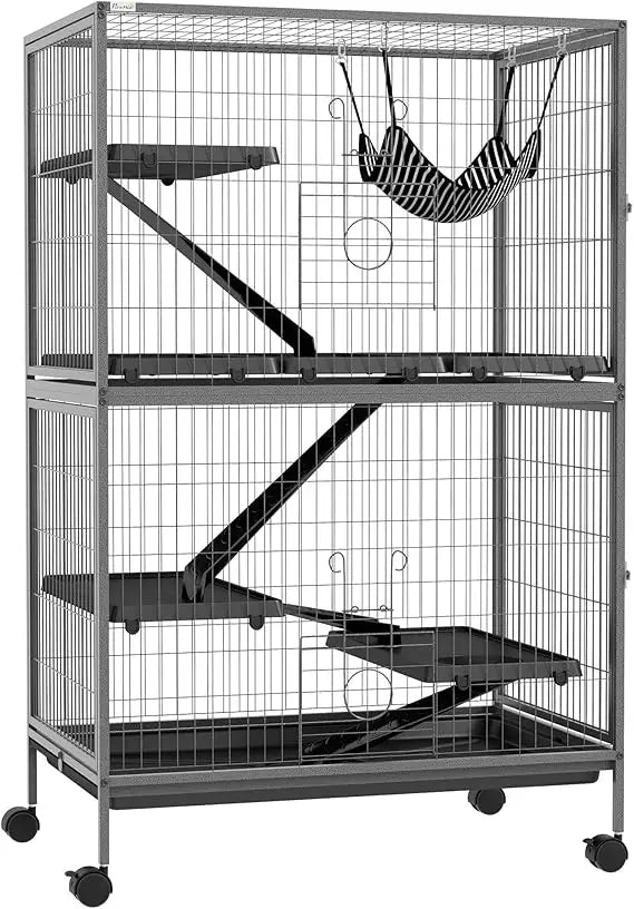 DAFIFY 5 Tier Small Animal Cage With Hammock And Heavy Duty Steel Wire