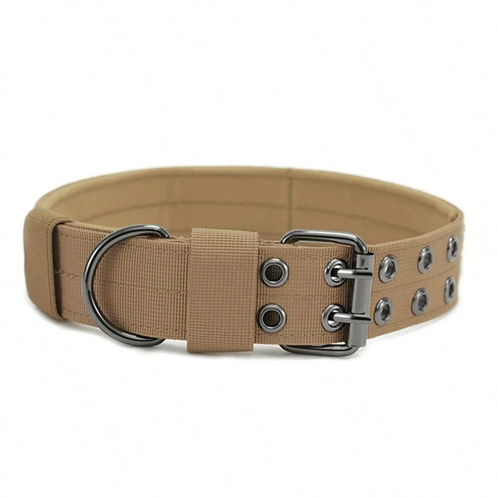 Durable Nylon Tactical Dog Collar For Active Working Pets