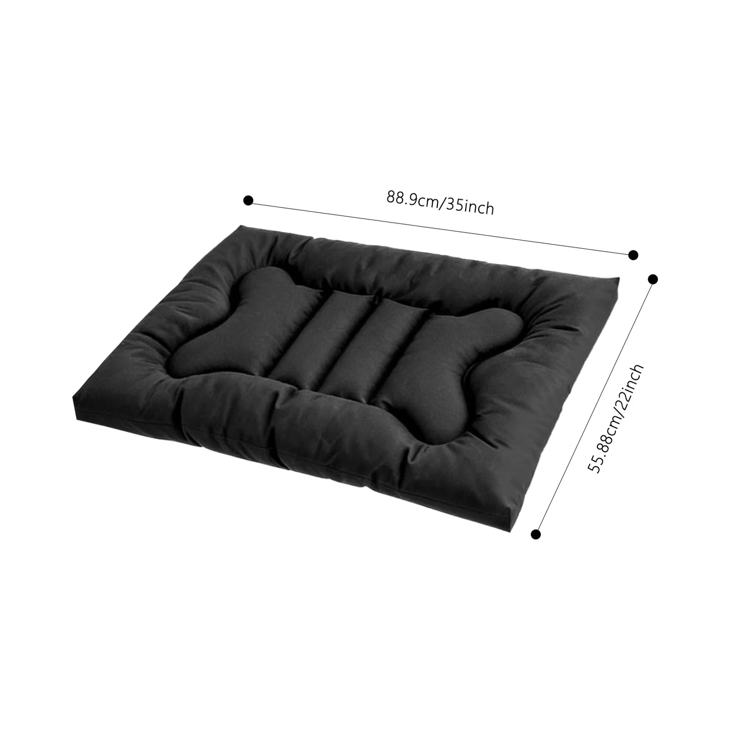 Chew Proof Dog Bed Indestructible Kennel Pad Waterproof And Washable