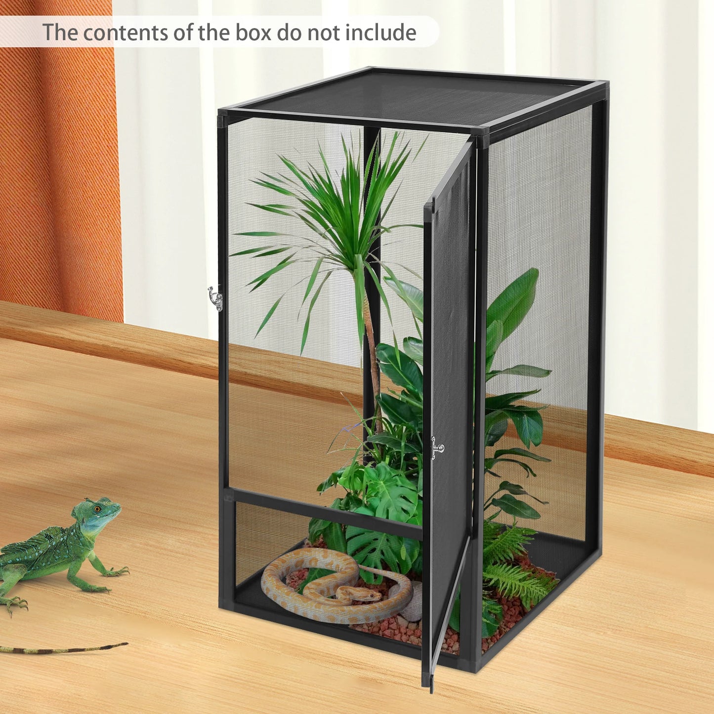Bymaocar Micro Habitat Terrarium Enclosure Reptile Feeding Box