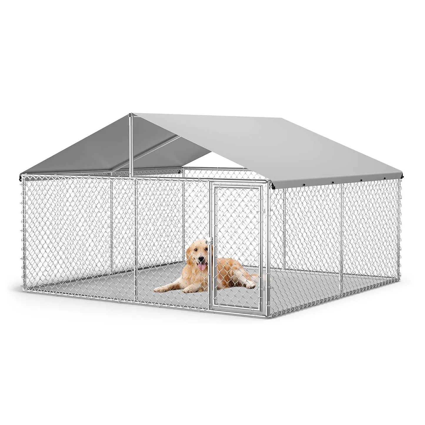 HiMISS Heavy Duty Outdoor Dog Kennel With Waterproof UV Cover