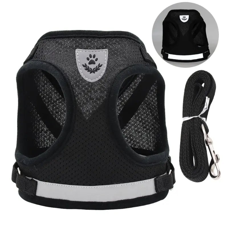 Breathable Mesh Pet Undershirt Harnesses Reflective Straps