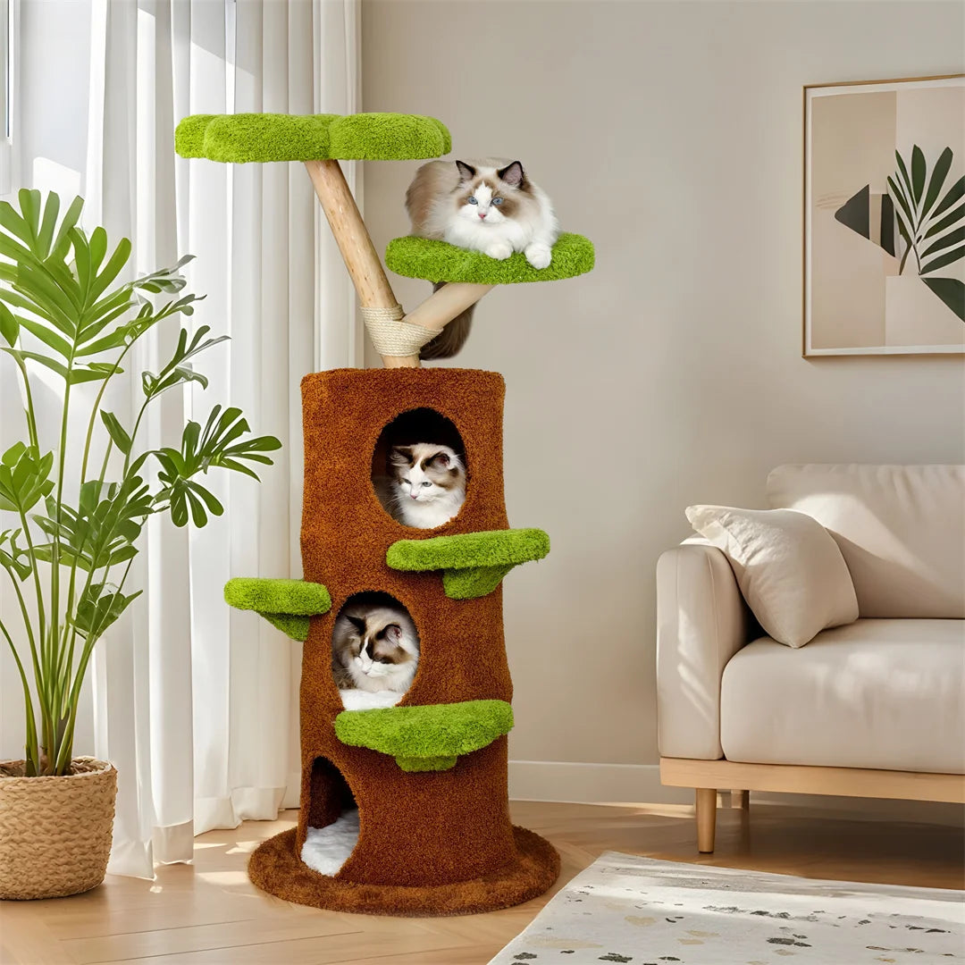 BINGOPAW Multi Level Cat Tree With Scratching Posts For Cats