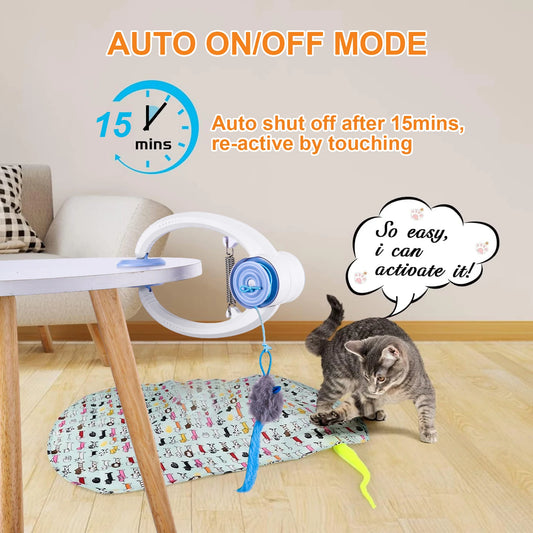 ATUOTIN Interactive Feather Teaser Toy for Cats and Kittens