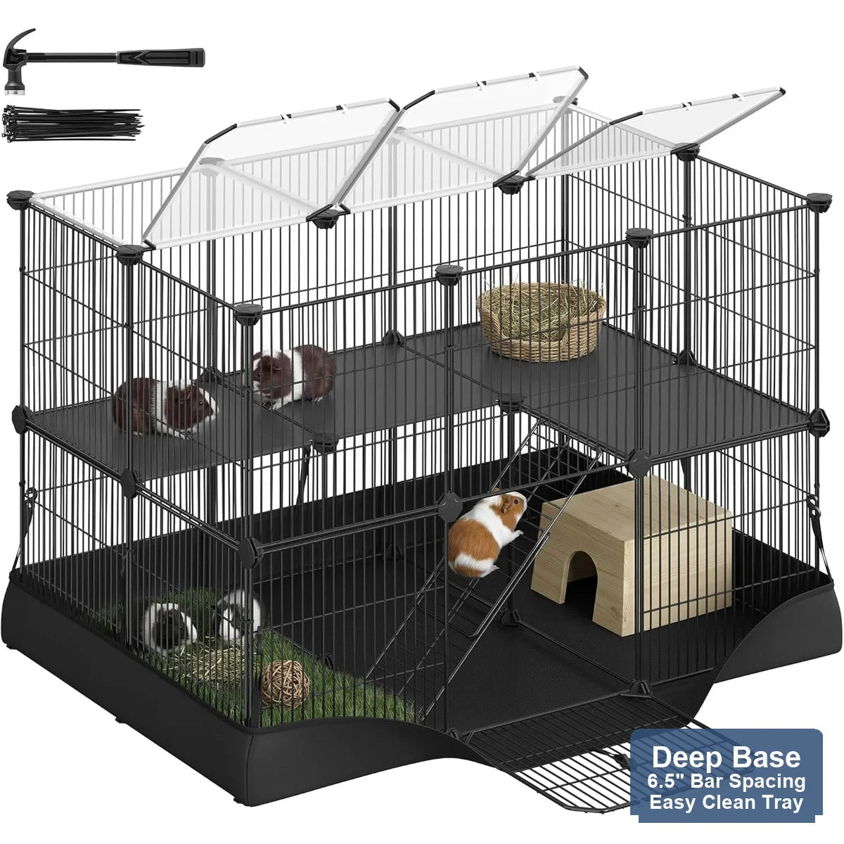 Four Level Small Animal Cage For Hamsters Guinea Pigs