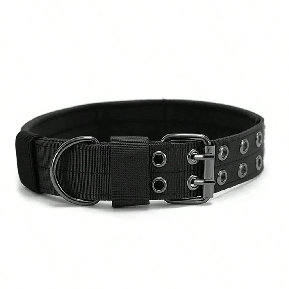 Durable Nylon Tactical Dog Collar For Active Working Pets