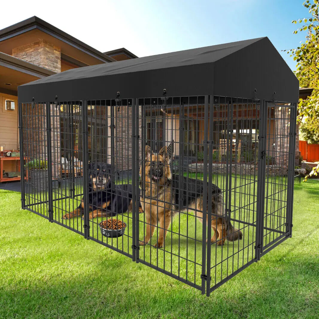 Oversize Dog Cage With Roof Playpen For Outdoor Use