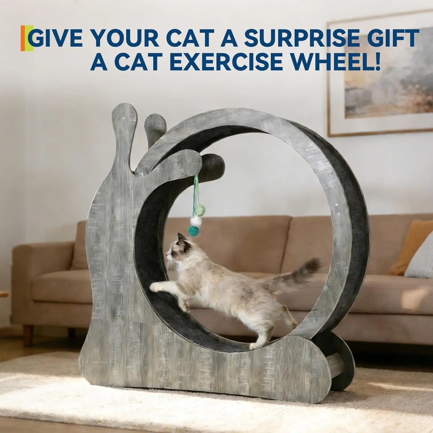 HiMISS Cat Exercise Wheel Indoor Treadmill For Fitness