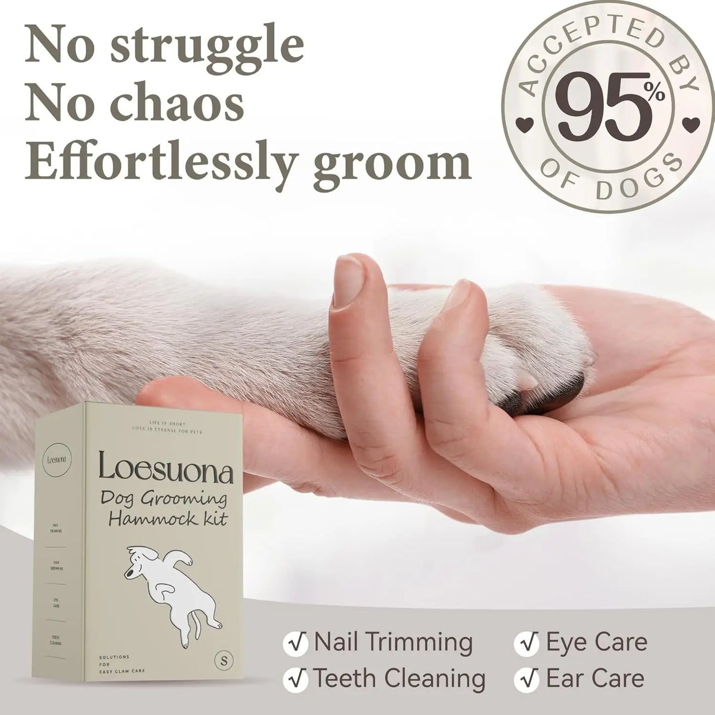 Dog Grooming Hammock Nail Trimming Sling for Small Pets