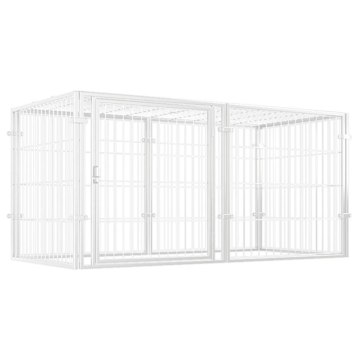 Heavy Duty Wire Dog Crate With Stackable Easy Assembly
