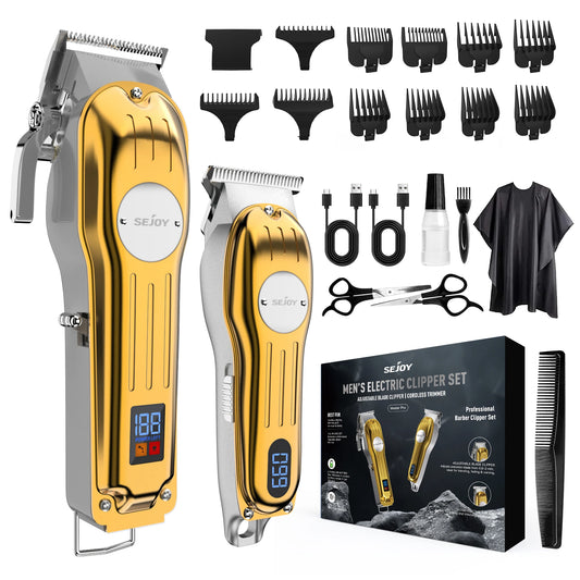 Sejoy Professional Hair Clipper Set Cordless Rechargeable For Men