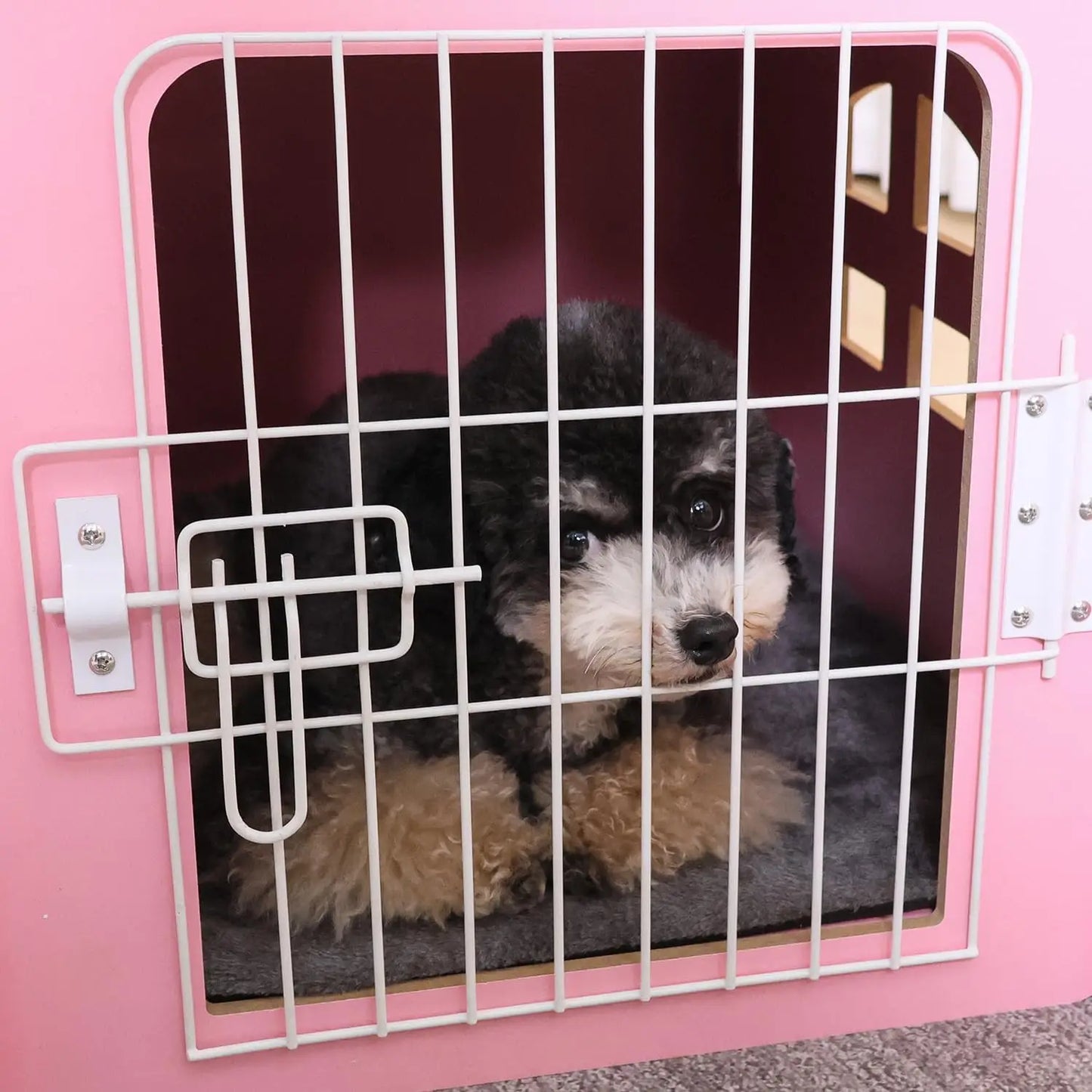 Cozy Wooden Indoor Pet House For Small Dogs And Cats With Air Vents