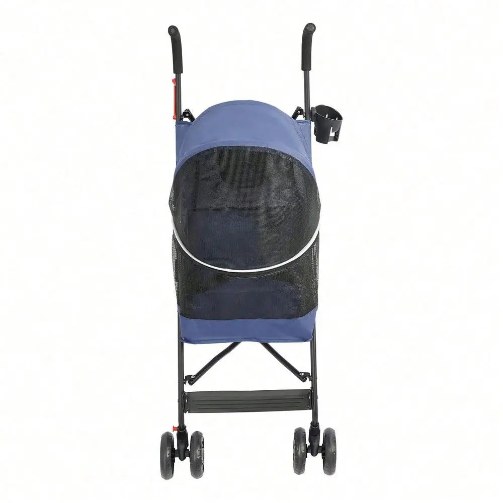 XMSJ Foldable Pet Travel Stroller With Four Wheels