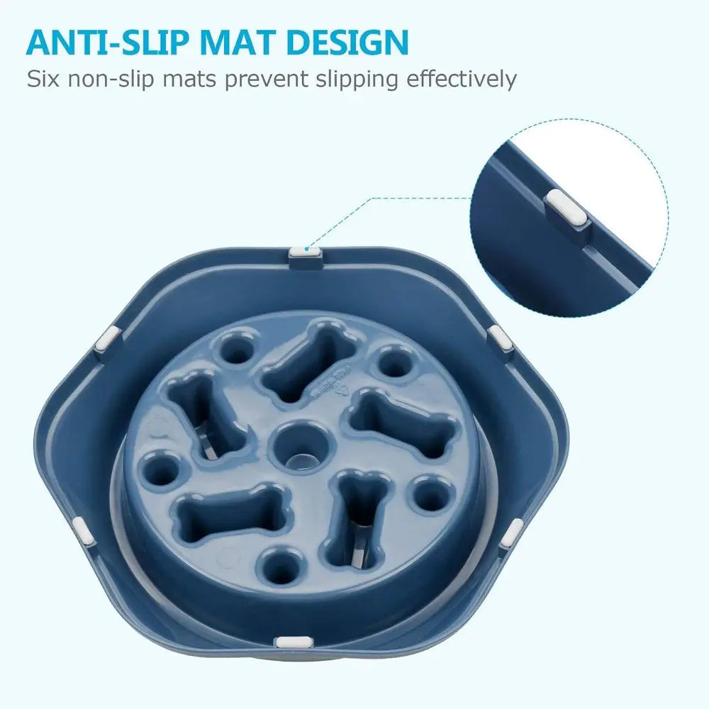 Anti Choking Slow Feeding NonSlip Pet Puzzle Bowls For Dogs