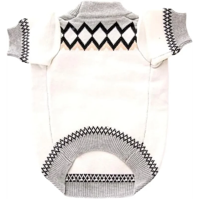 NONECN Designer Dog Clothes Sweater Shirt Outfit For Teacup Dogs
