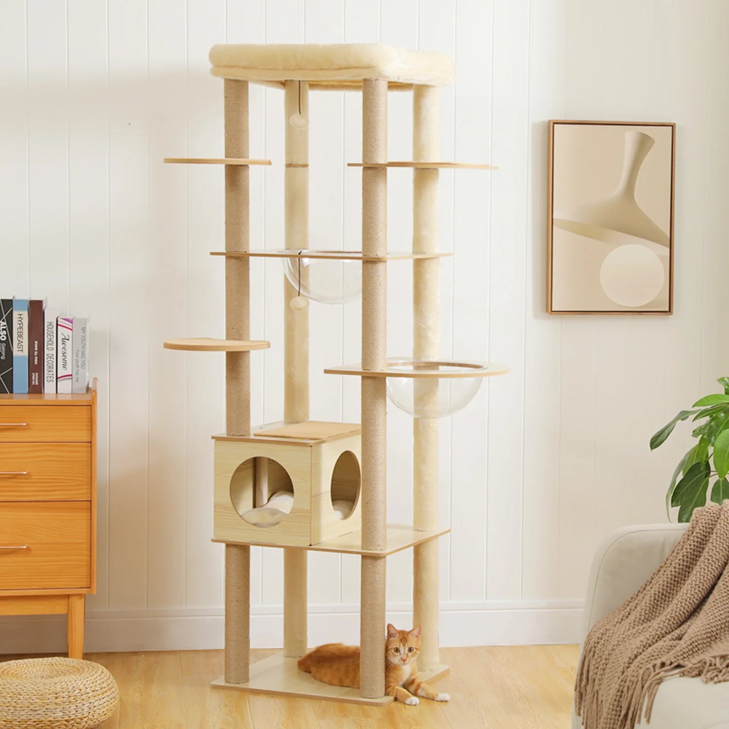 PAWZ Ro Multi-Level Cat Tree Scratching Posts Indoor Tower