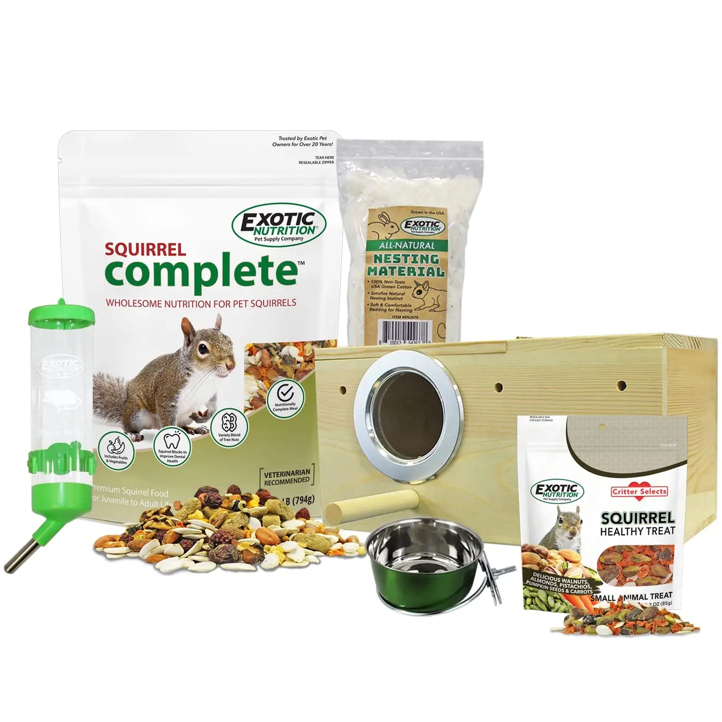 Congo Squirrel Cage Starter Kit With Durable Accessories