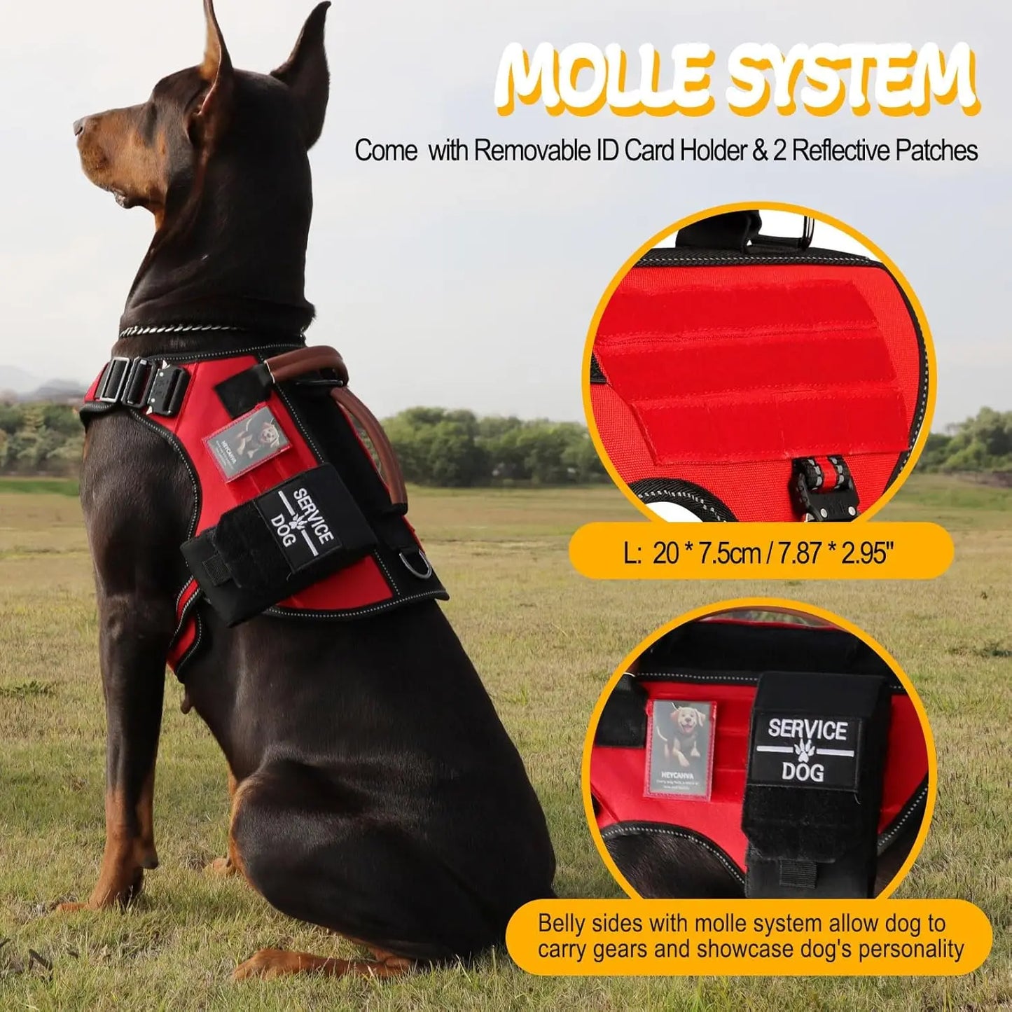 Tactical Dog Harness Reflective No Pull Vest for Dogs
