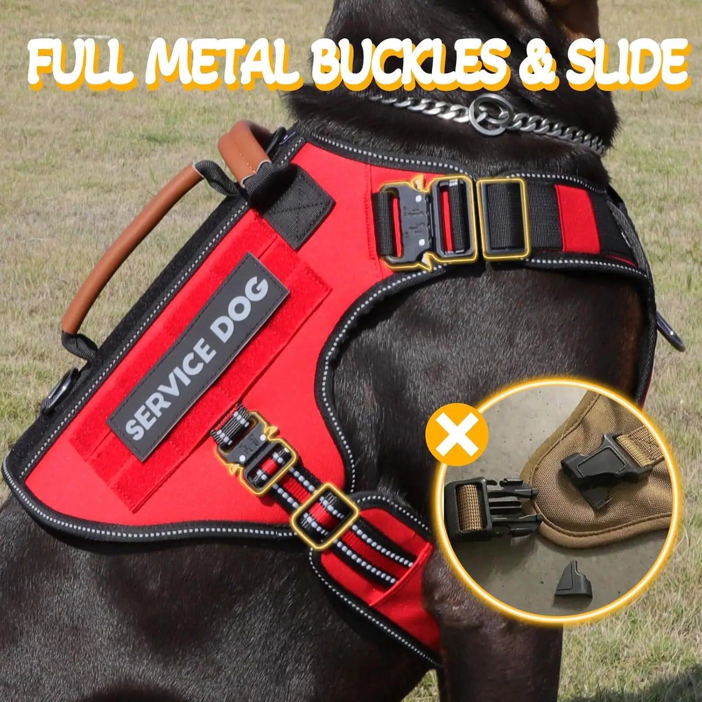 Tactical Dog Harness Reflective No Pull Vest for Dogs