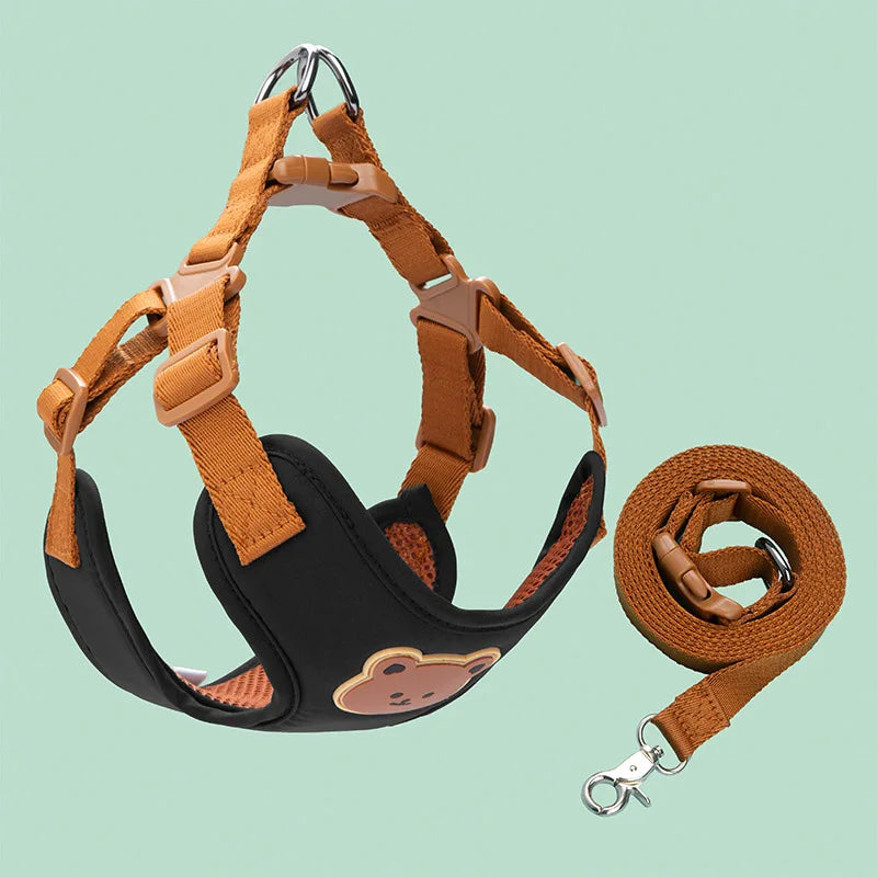 Pet Dog Harness Leash Set Breathable Vest Chest Strap Dogs