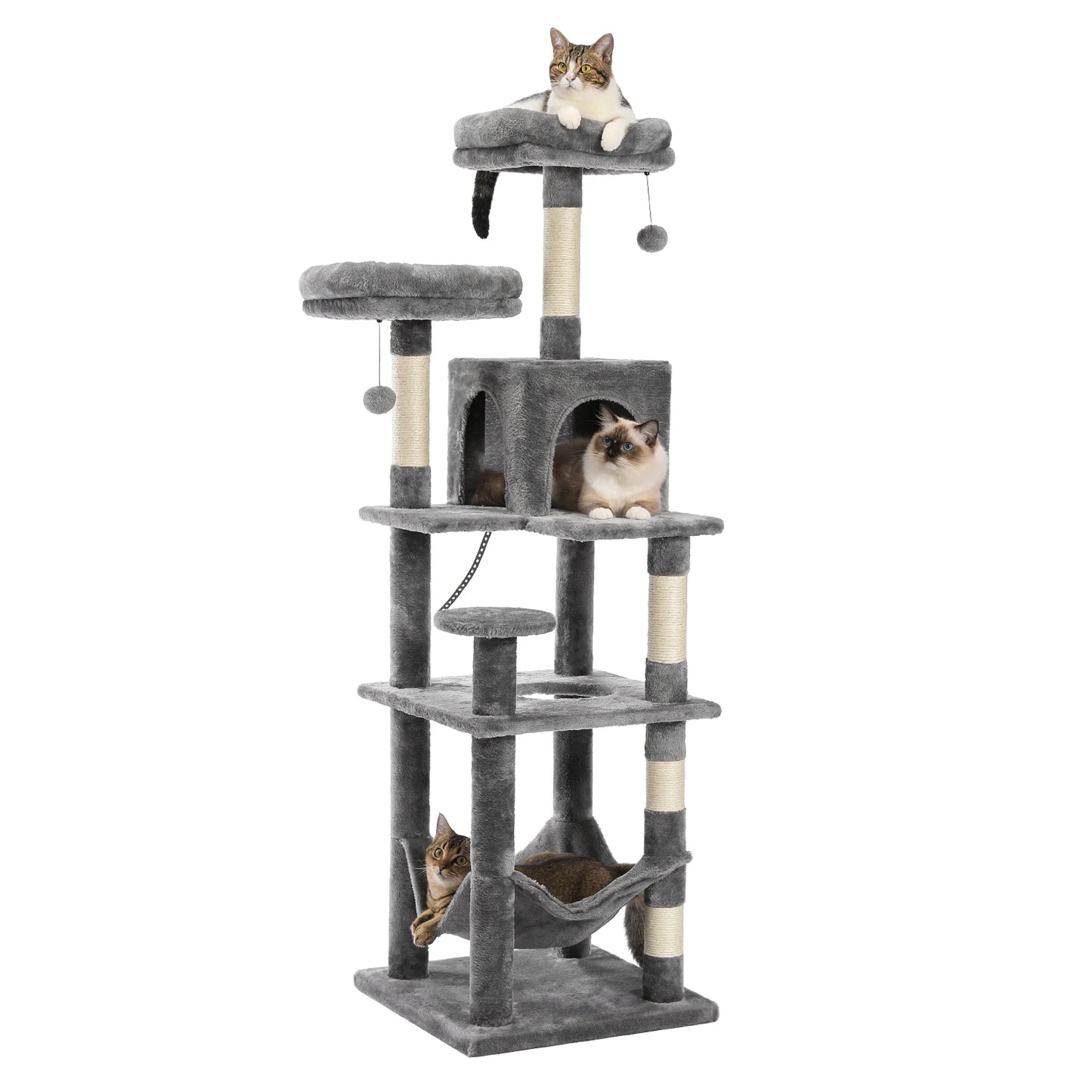 PAWZ Road Multi Level Cat Tree Tower For Indoor Cats