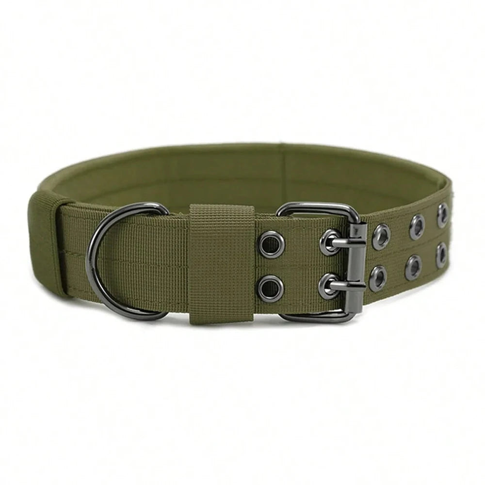 Durable Nylon Tactical Dog Collar For Active Working Pets