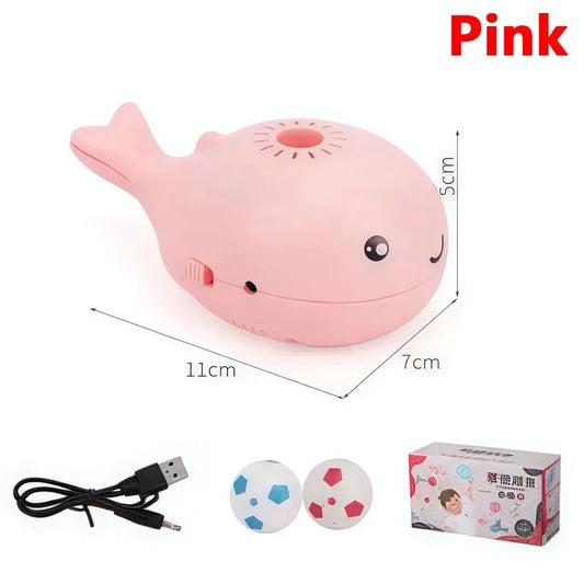 Whale-Shaped Electric Cat Toy With Jet Floating Ball USB Fan