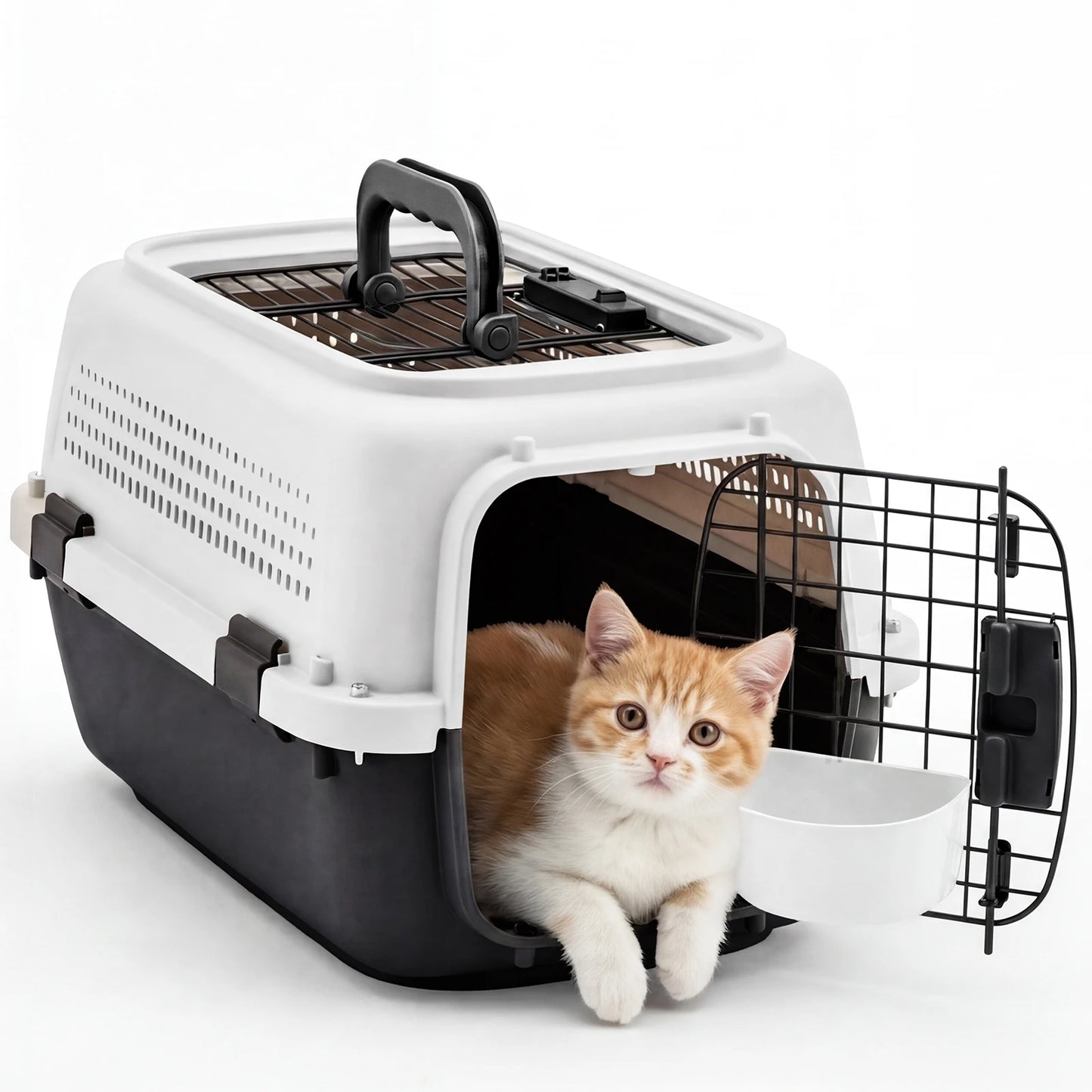 Pet Carrier For Dogs And Cats Front Top Load Crate