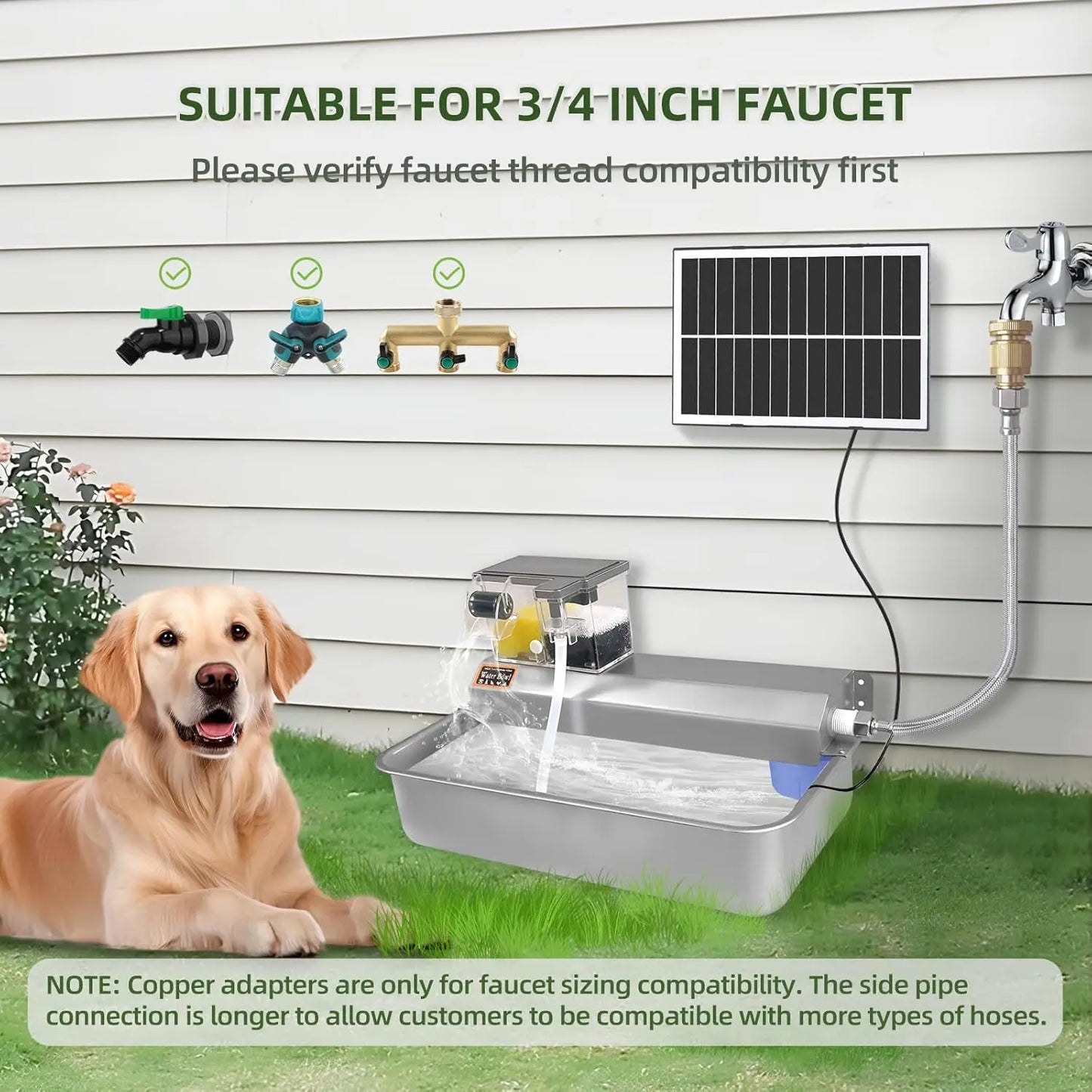 Automatic Pet Water Dispenser For Dogs Cats Indoor Outdoor Use