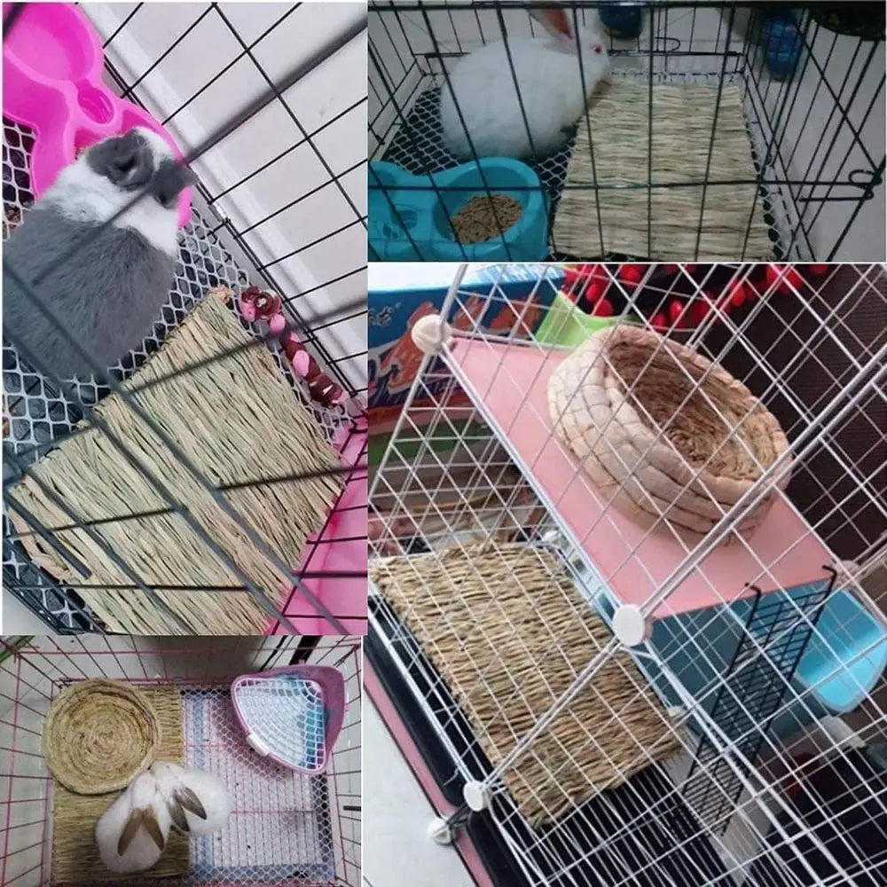 Handwoven Bed Mat For Small Pets Bedding Nest Chew Toy