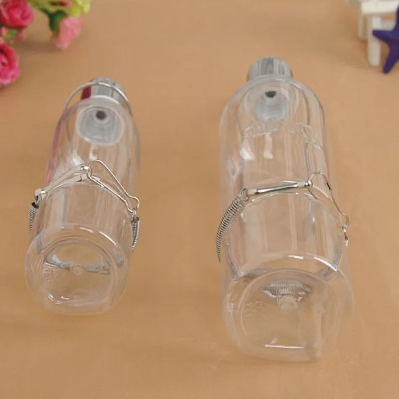 Transparent Pet Water Bottle No Drip With Hanging Fountain