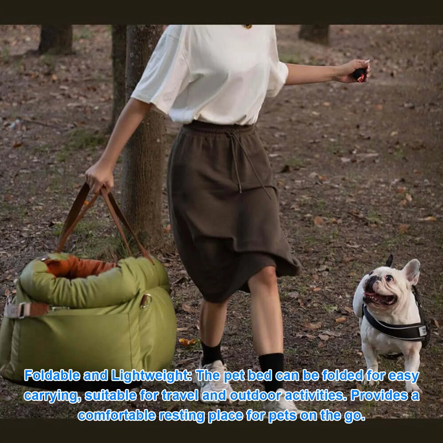 YOSOO Portable Car Pet Bed With Harness For Dogs Cats