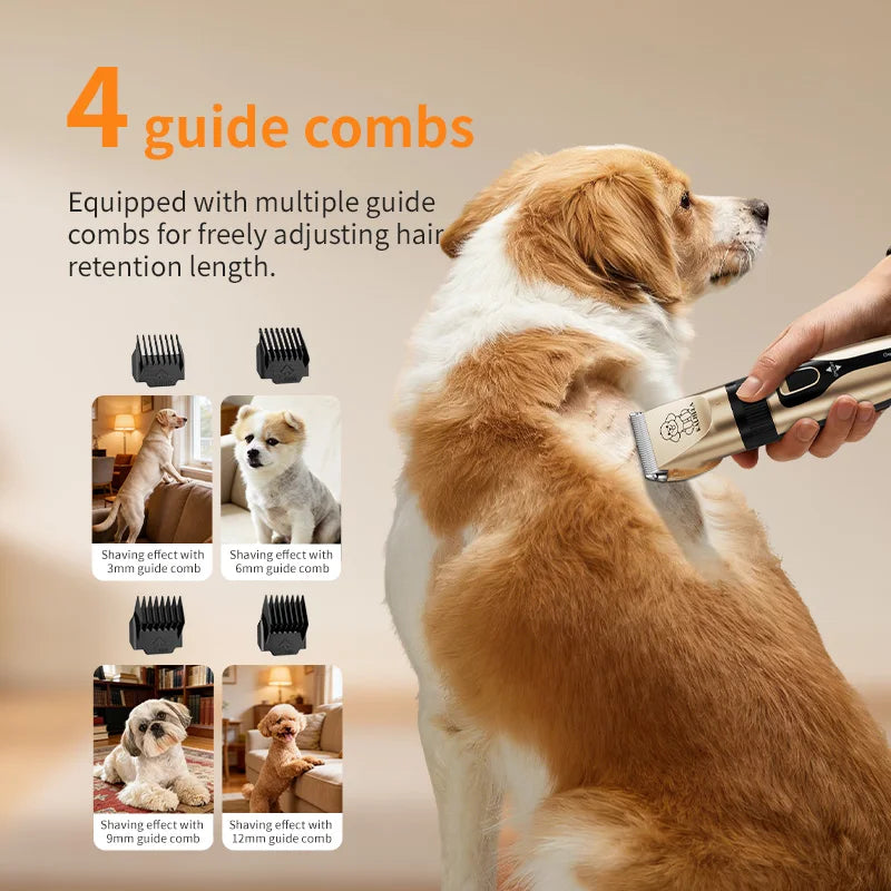 2-in-1 Pet Grooming Kit With Hair Clipper And Nail Clippers