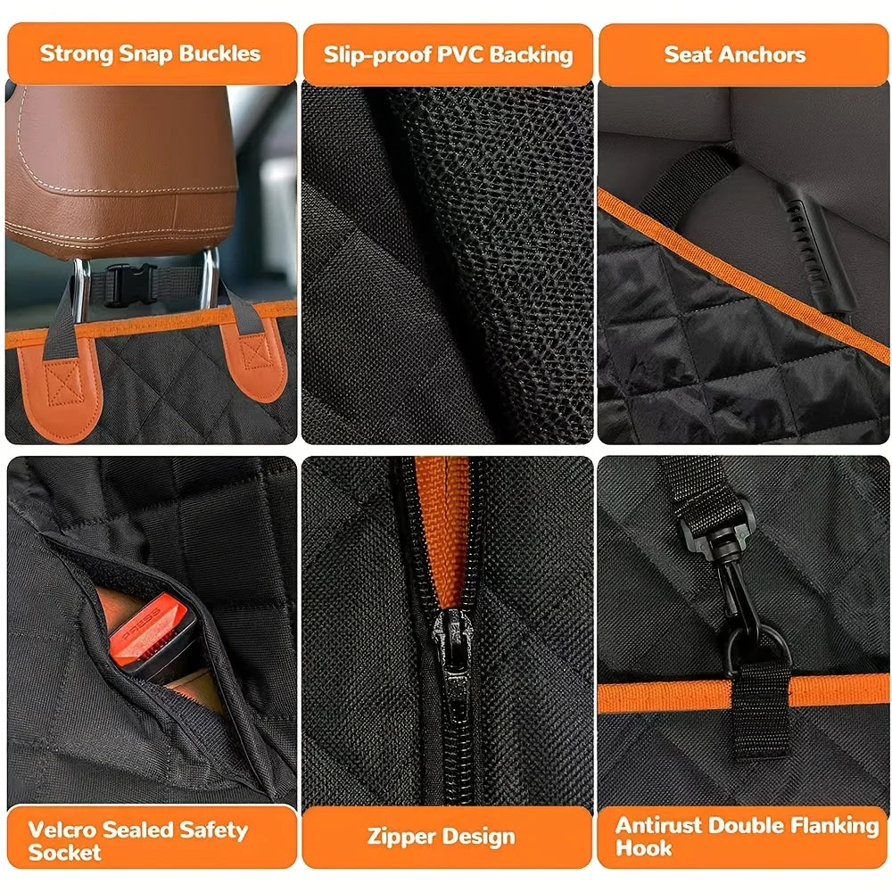 Waterproof Dog Car Seat Cover Hammock 600D Heavy Duty
