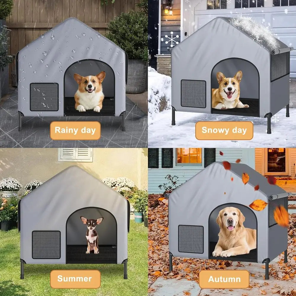 Portable Outdoor Dog House Shelter Rainproof Cover Heavy Duty Waterproof