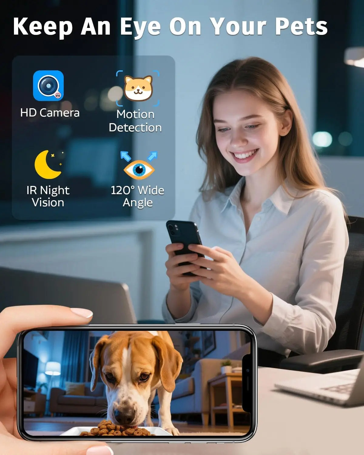 Smart Automatic Dog Feeder with Camera and WiFi Control