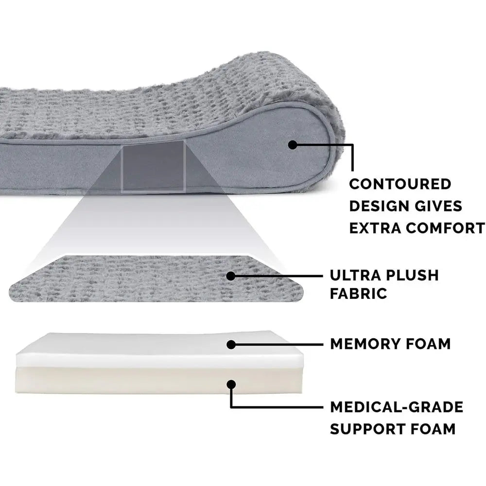 Memory Foam Dog Bed For Large Breeds With Removable Cover Supports Up To 150 Lbs