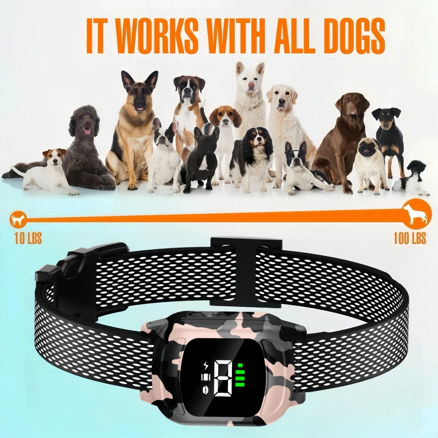 Automatic Bark Collar For Dogs Deterrent Electric Training