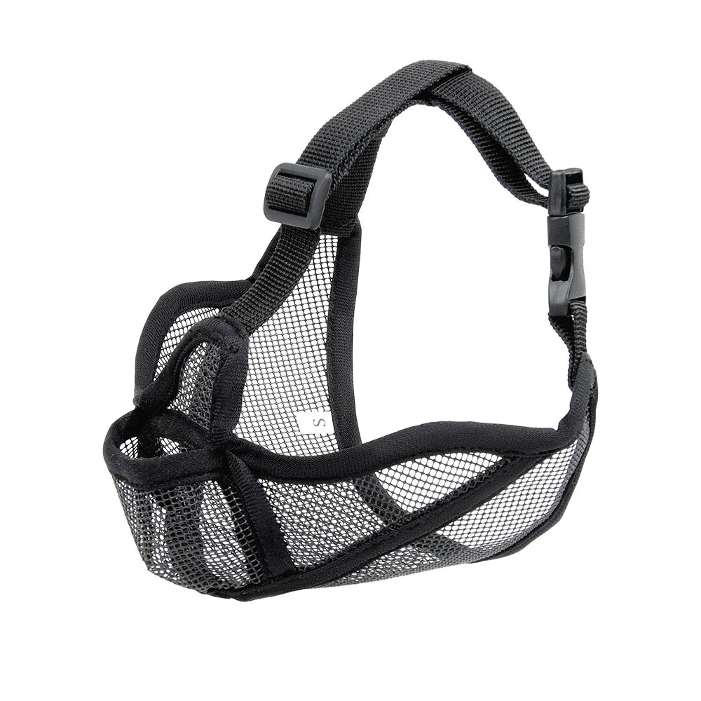 Breathable Dog Muzzle For Short Snouted Breeds Prevent Barking