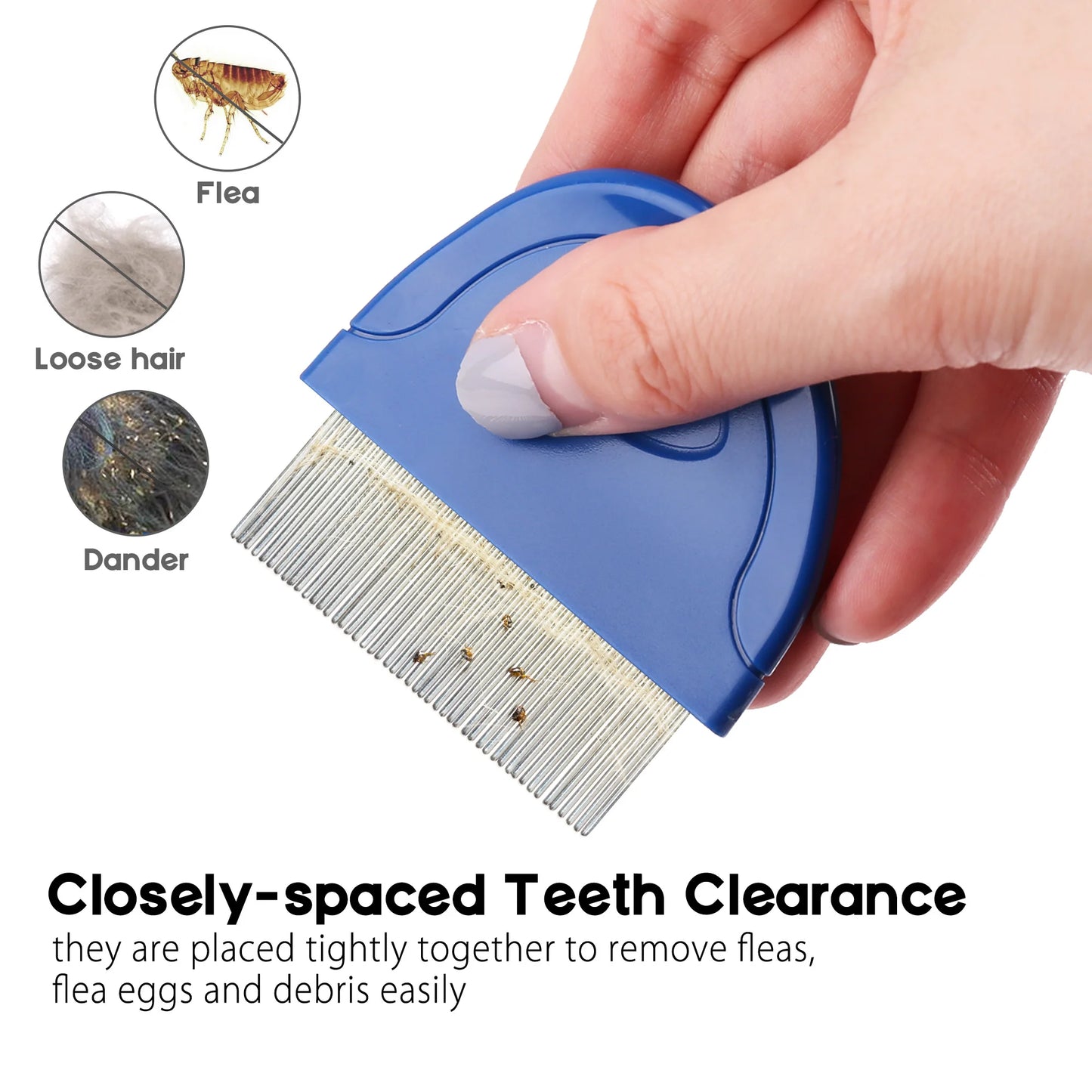 Flea Comb for Cats and Dogs Hair Removal