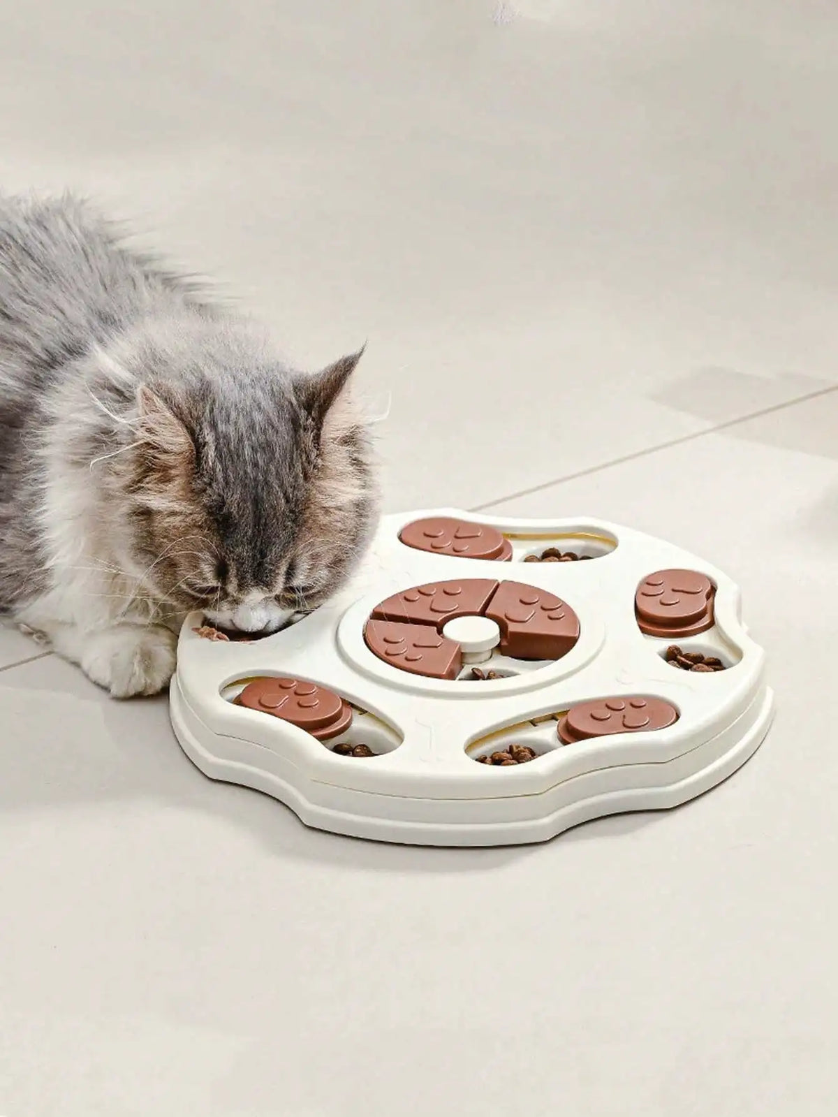 Interactive Dog And Cat Slow Feeder Puzzle Toy Treat Dispenser