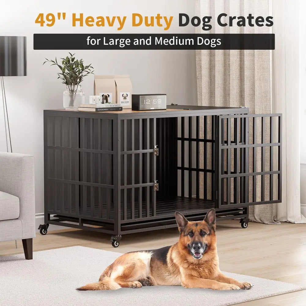 Heavy Duty Wooden Dog Crate Furniture for Large and Medium Breeds