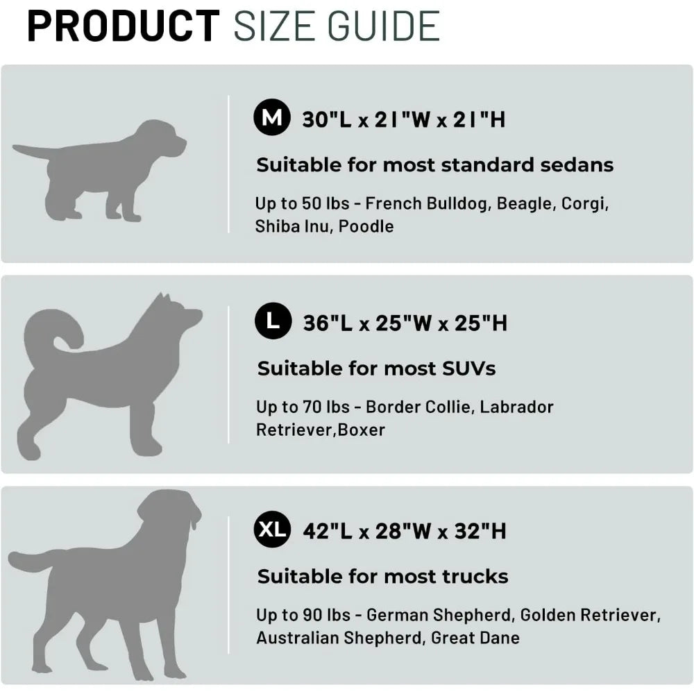 Foldable Dog Crate Portable Soft Kennel With Mesh Windows