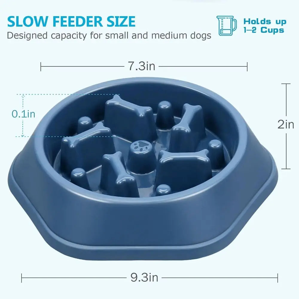 Anti Choking Slow Feeding NonSlip Pet Puzzle Bowls For Dogs